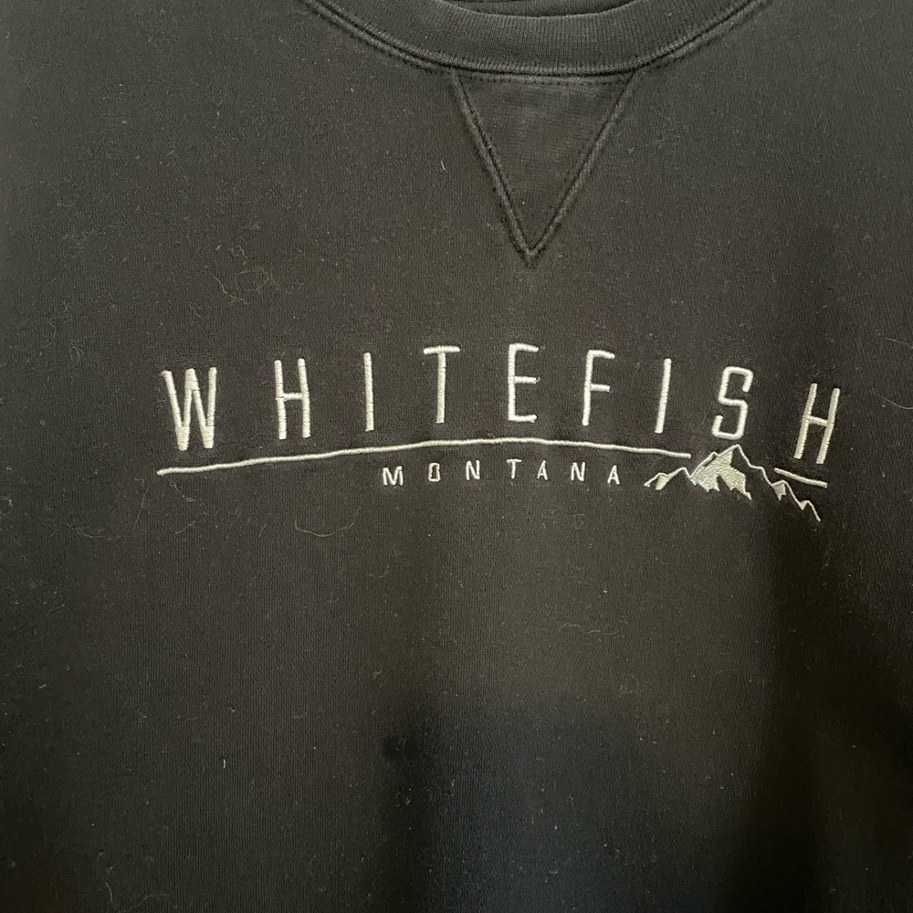 Whitefish Montana Black Sweatshirt